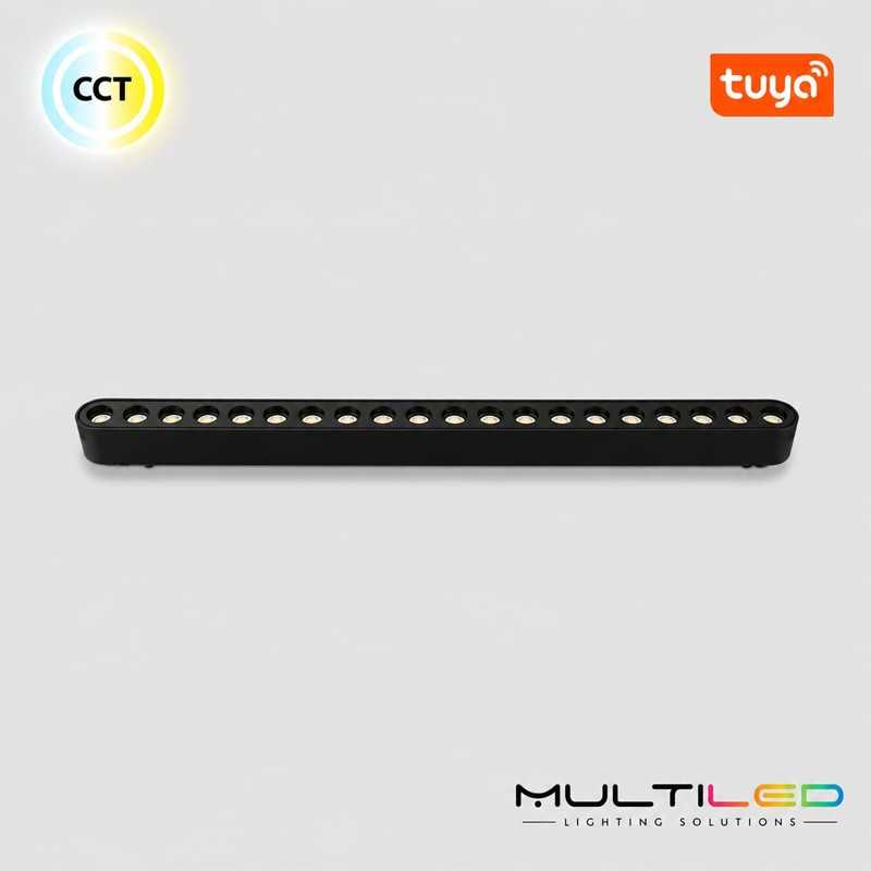 Proyector Lineal Magnético Luminarq 26mm 16W 36º 40V CCT Negro