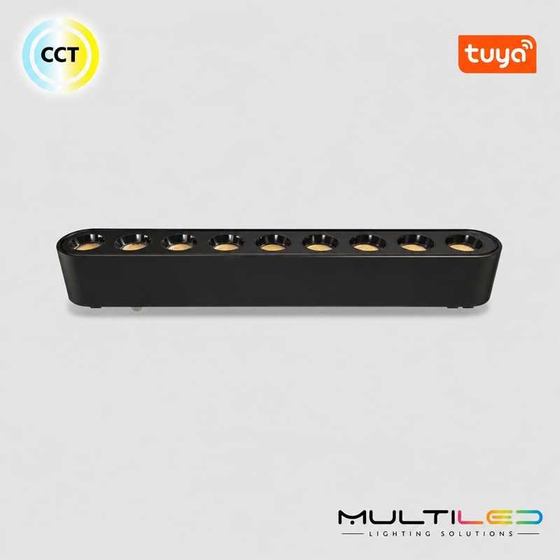 Proyector Lineal Magnético Luminarq 26mm 12W 36º 40V CCT Negro