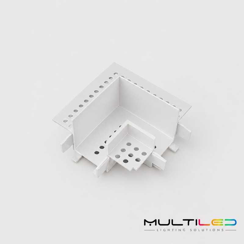 Curva para Carril Magnético empotrado Luminarq Blanca