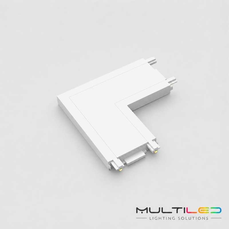 Unión de Esquina Blanca para Carril Magnético Luminarq