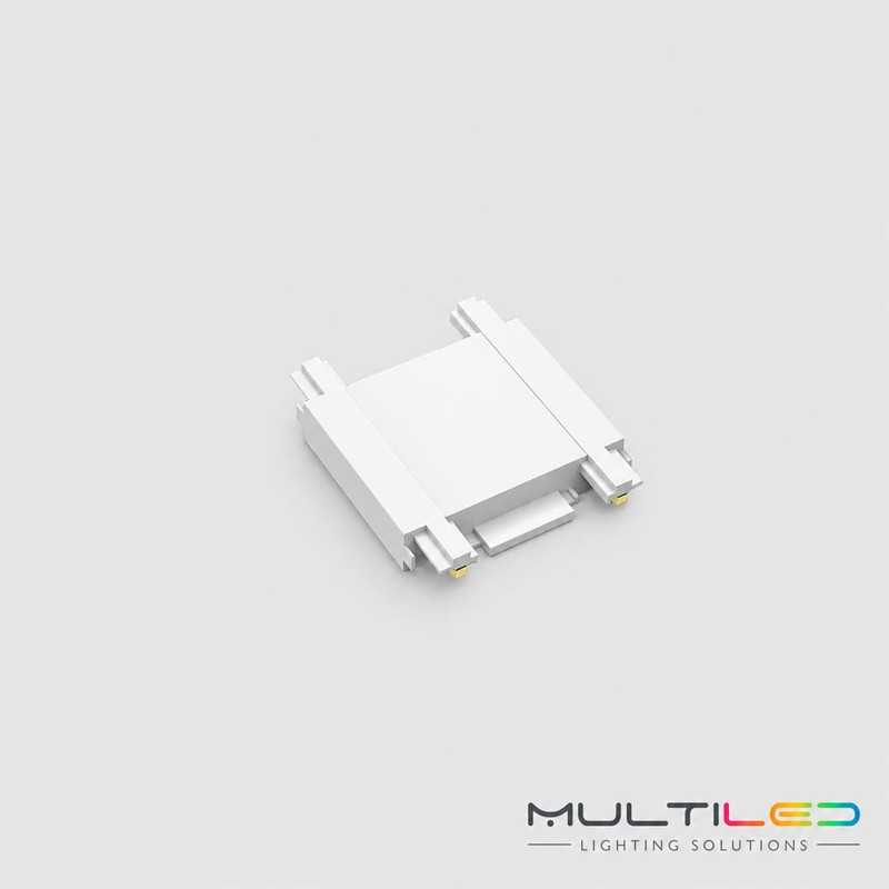 Unión Central Blanca para Carril Magnético Luminarq