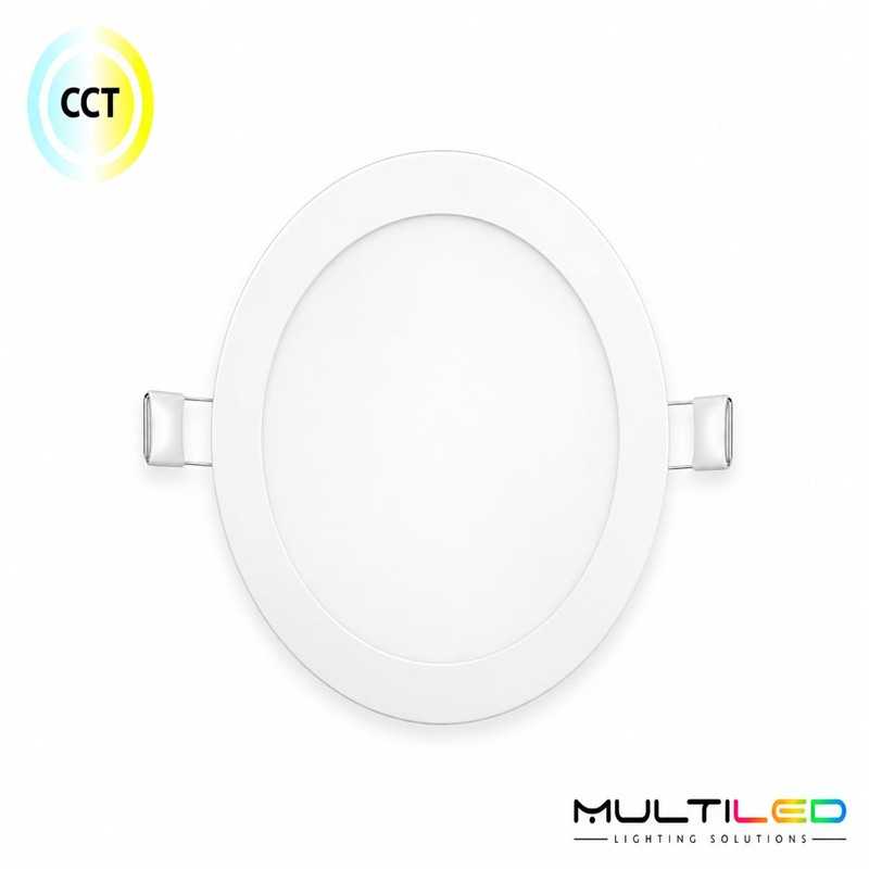 Panel Led 18W Downlight Extraplano Circular CCT3 Blanco