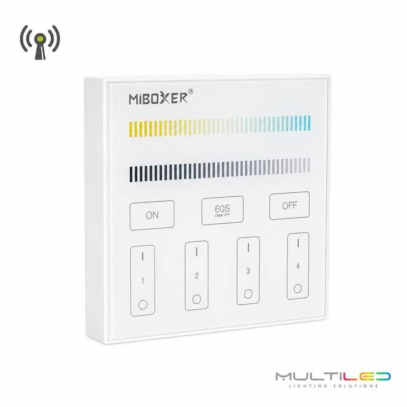 Mando RF CCT 4 Zonas MiBoxer Panel de Pared Táctil RF 2.4ghz