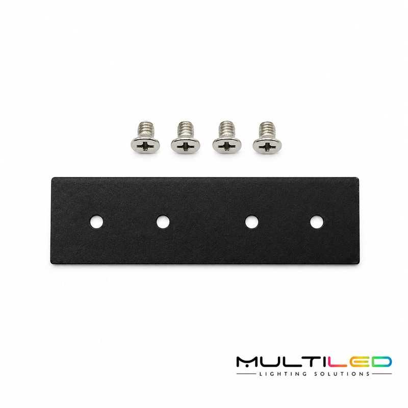 Unión para Carril Magnético Colgante Luminarq Negro