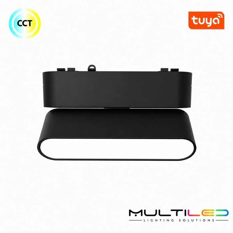 Proyector Lineal Ajustable Magnético Luminarq 26mm 6W 100º 40V CCT Negro