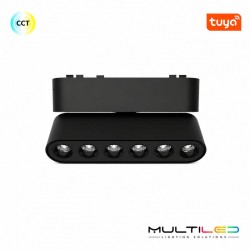 Proyector Lineal Ajustable Magnético Luminarq 26mm 6W 36º 40V CCT Negro