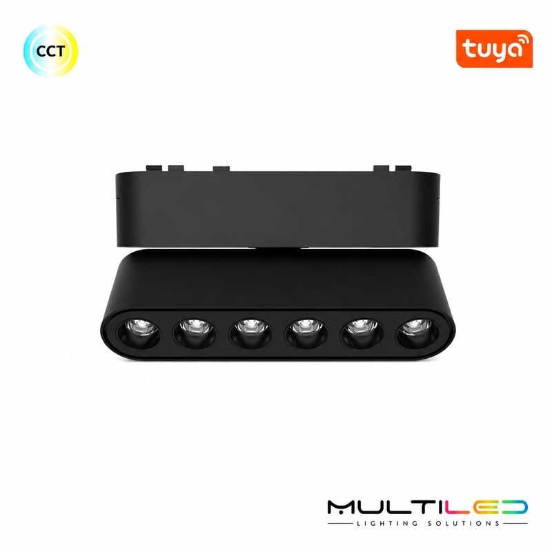 Proyector Lineal Ajustable Magnético Luminarq 26mm 6W 36º 40V CCT Negro