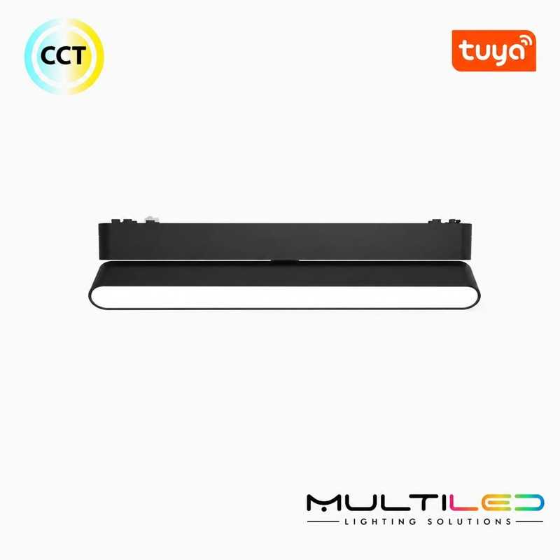 Proyector Lineal Ajustable Magnético Luminarq 26mm 16W 100º 40V CCT Negro