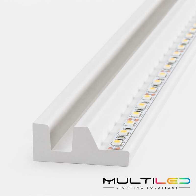 Perfil Moldura de poliestireno para techo Tira LED line (2 metros)