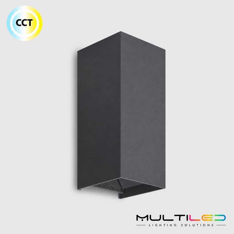 Aplique de Pared LED Andracite 2x5W CCT Ángulo Ajustable 0-90º