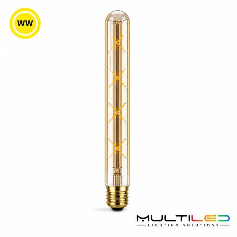 Bombilla Led Tubular gold de Filamento 8W 2200k T300 E27