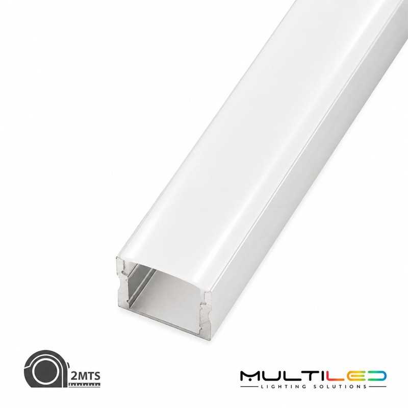Perfil de aluminio para tira led de superficie deep 17*14,5mm (2mts)
