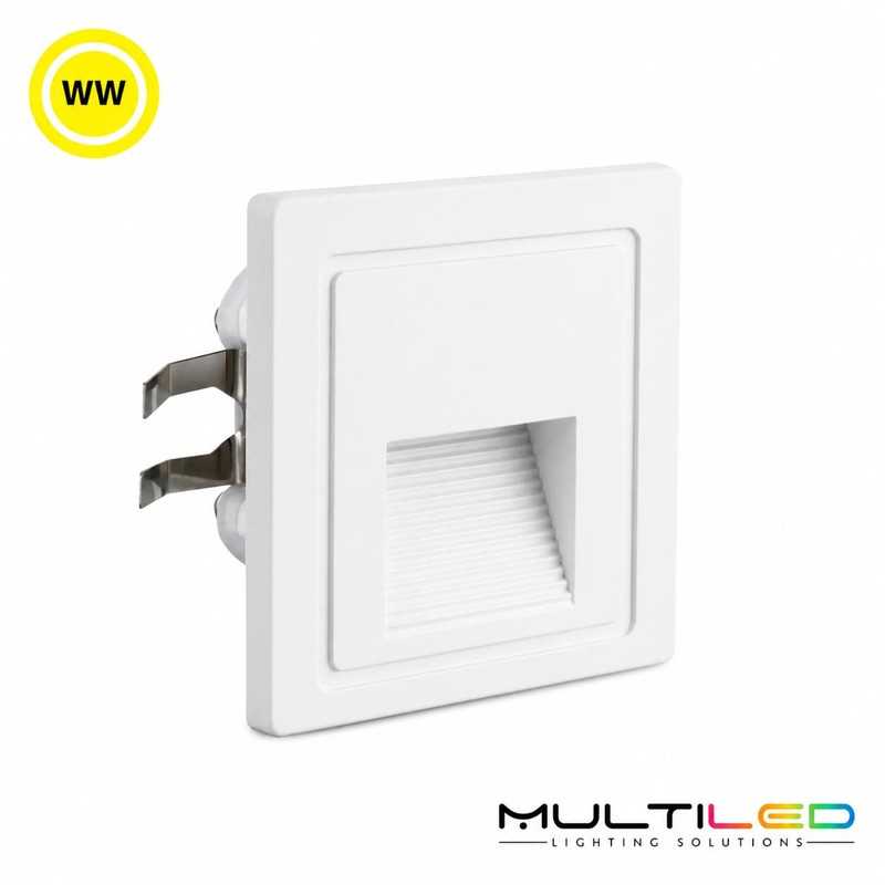Baliza de Pared LED Cuadrado Blanco 2W 3000K IP65