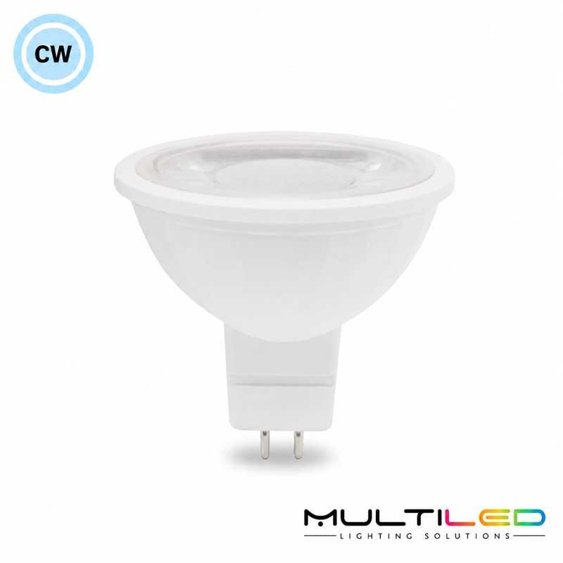 Dicroica Led Luxtar GU5.3 MR16 S11 12V AC/DC 7W 60° Blanco Frío 6500K