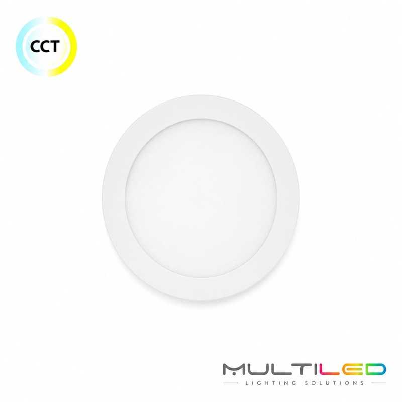 Plafón 12W Circular Superficie CCT3 Blanco Ø170mm