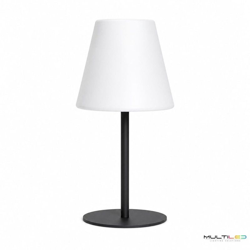 Lampara de Mesa Metal Solar Exterior Antracita