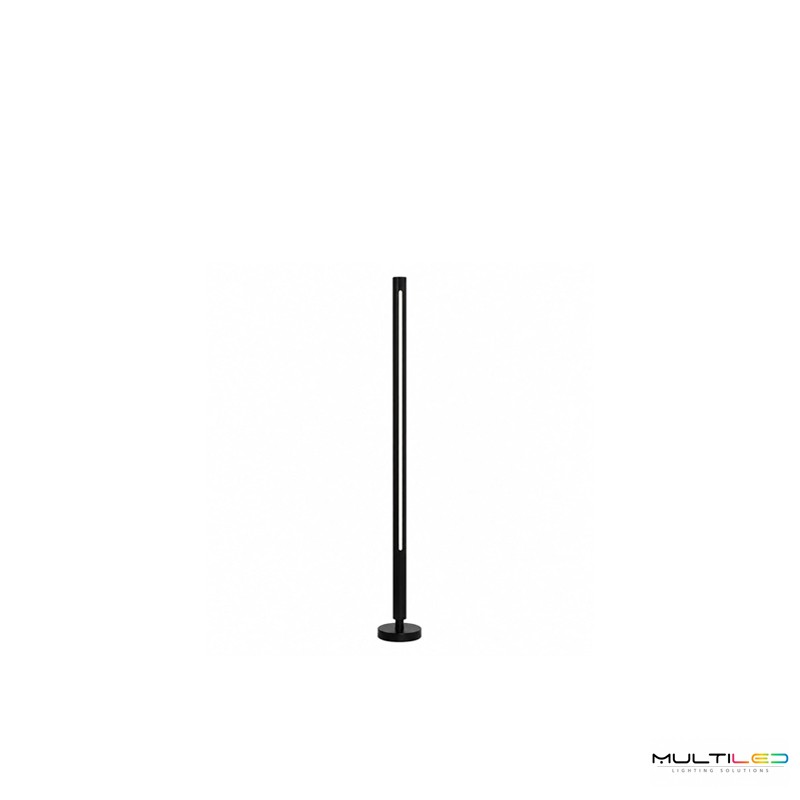 Baliza de Pie LED Exterior Superficie 12W 80cm Negro Mate Aluminio IP65 3000K Axis