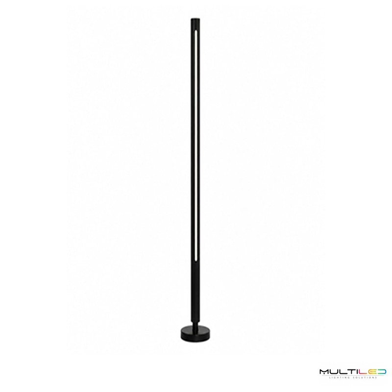 Baliza de Pie LED Exterior Superficie 24W 160cm Negro Mate Aluminio IP65 3000K Axis