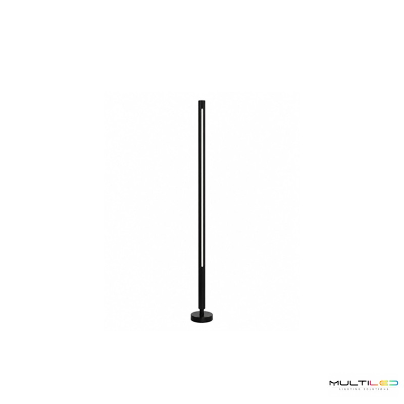 Baliza de Pie LED Exterior Superficie 15W 100cm Negro Mate Aluminio IP65 3000K Axis