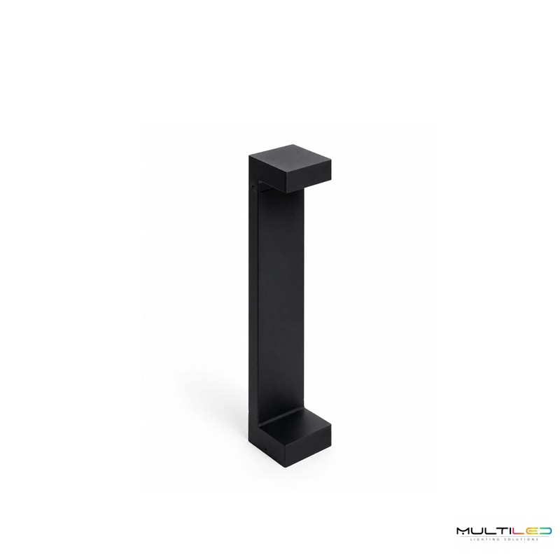 Baliza de Pie LED Exterior 7W 40cm Negro Aluminio CCT IP65 Slate
