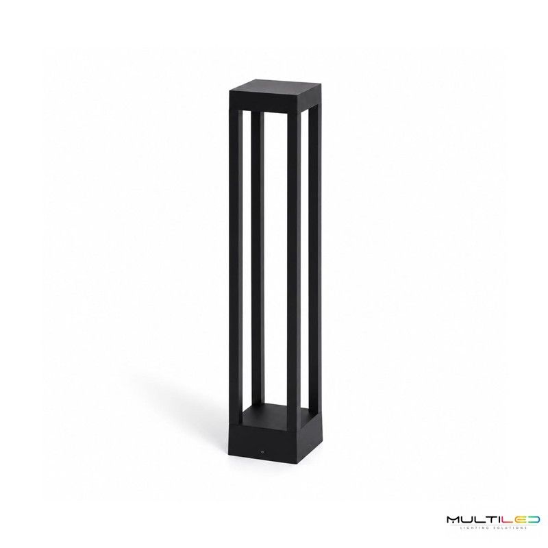 Baliza de Pie LED Exterior 7W 60cm Negro Aluminio IP54 3000K Zenit