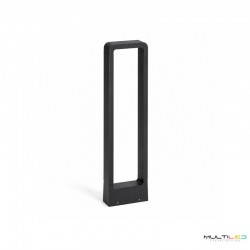 Baliza de Pie LED Exterior 7W 60cm Negro Aluminio IP54 3000K Ébano