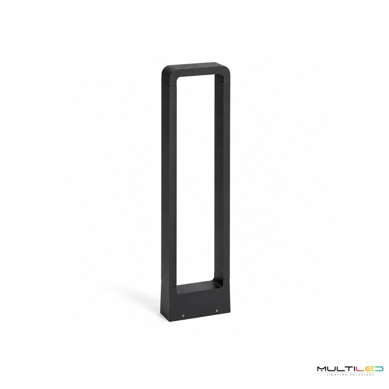 Baliza de Pie LED Exterior 7W 60cm Negro Aluminio IP54 3000K Ébano