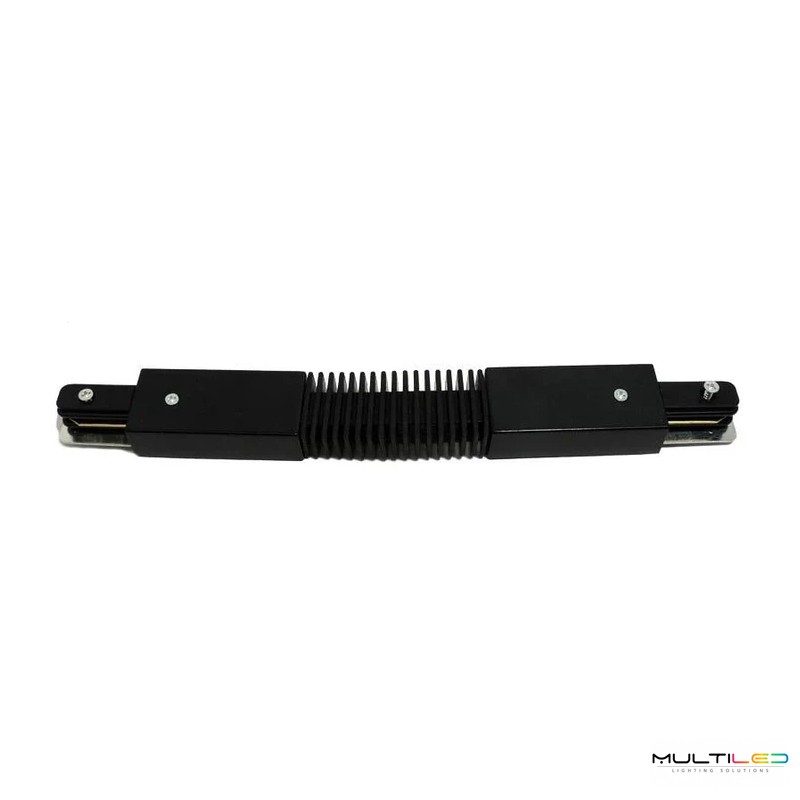 Unión flexible para carril monofásico de superficie Negro