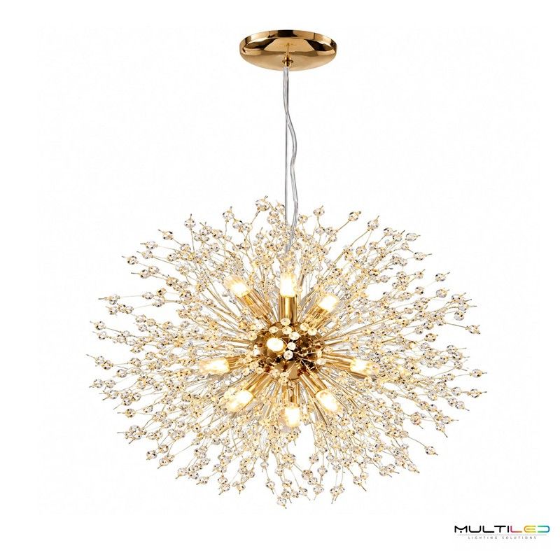 Lámpara Cosmo Ø500mm 9xG9 Dorado