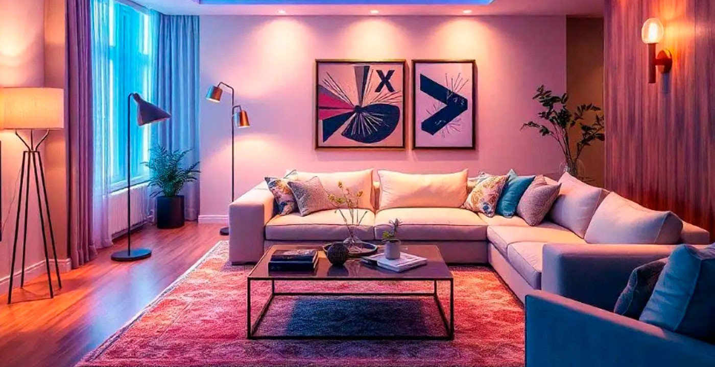 Cómo decorar un salón con luces LED Cómo decorar un salón con luces LED